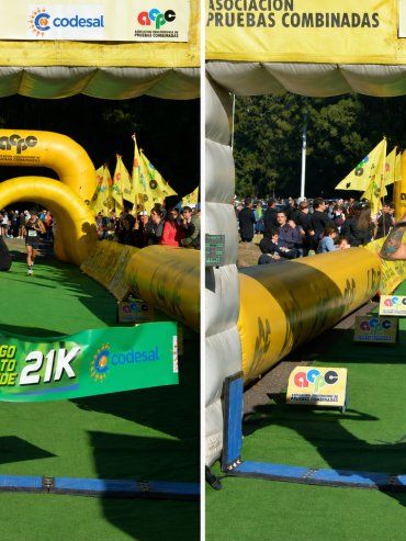 Fiesta del running en el perilago: Julio Saroba y Daniela Penoni se quedaron con los 21K Lago Salto Grande