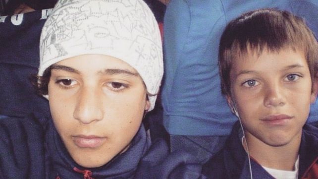 Ezequiel Rodríguez junto a Giovani Lo Celso cuando jugaban juntos en la Academia Griffa.