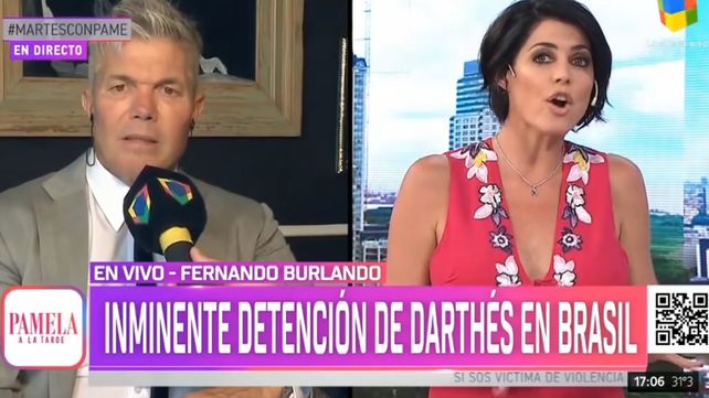 Burlando contó que Darthés está muy enojado y quiere llegar a la verdad