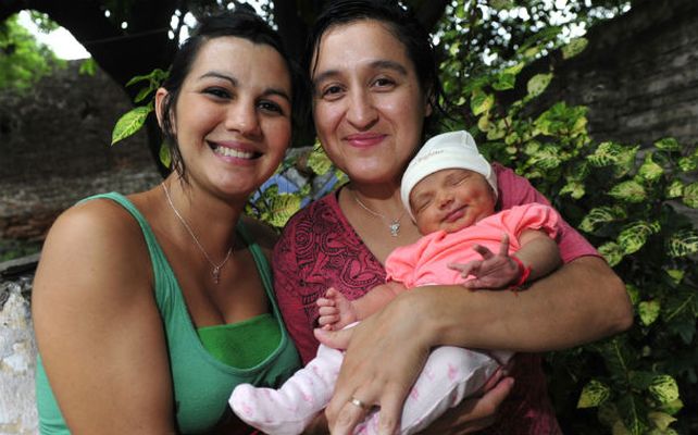 La familia. Carina y Soledad