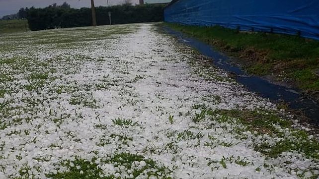Granizó en Líbaros