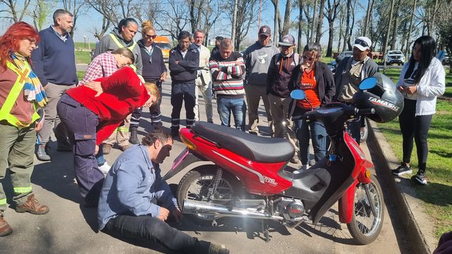 Puerto San Martín fue sede de la Clínica de Conducción Segura de Motos