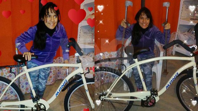 Alto Verde: gracias a los vecinos, Yuli podrá pedalear para rehabilitarse