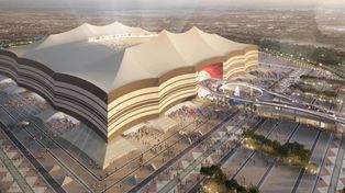 El estadio Al Bayt en el que se jugará el partido inaugural el 21 de noviembre a las 7 de la Argentina.