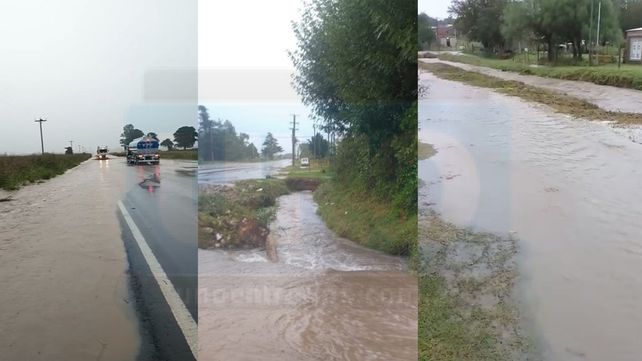 Lluvias y tormentas: Hay tránsito asistido en rutas 11 y 26 y complicaciones en el departamentos Victoria