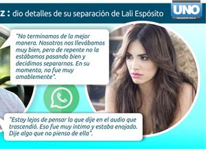 Mariano Martínez dio detalles de su separación de Lali Espósito
