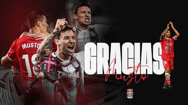 El posteo con el que FC Cartagena despidió a Damián Musto antes de su regreso a la Argentina.