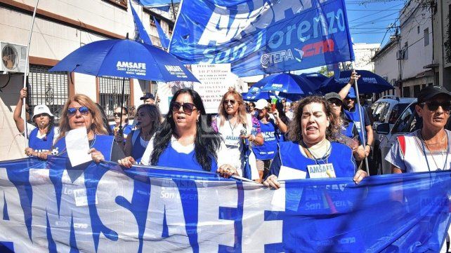 Paro docente: Amsafé confirmó su adhesión al paro nacional del 3 de agosto