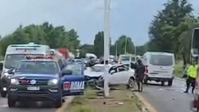 Accidente en Autovía 19 entre un camión, una camioneta y un auto: hay tránsito interrumpido en la mano hacia Córdoba