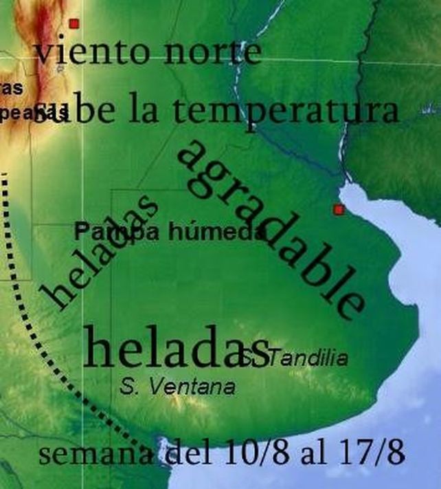 Clima y agro: el frío y las heladas hacen una pausa pero solo por unos días