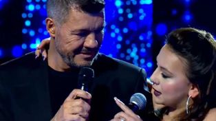 La propuesta indecente de Karen Lara a Marcelo Tinelli en Canta conmigo ahora.&nbsp;
