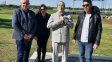 el intendente de sauce viejo, doctor mario papaleo, encabezo el homenaje a miguel a. morelli