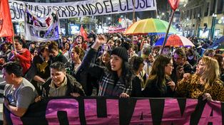 Gran marcha y protesta contra los travesticidios en Plaza de Mayo