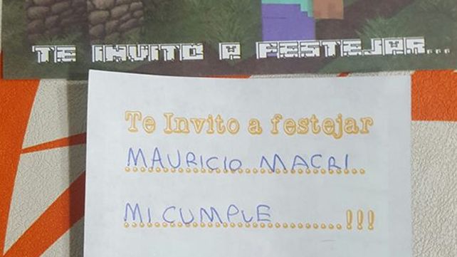 El presidente le respondió al nene santafesino que lo invitó a su cumpleaños