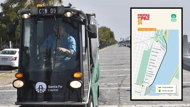 Operativo de limpieza y cortes de tránsito en la Costanera.