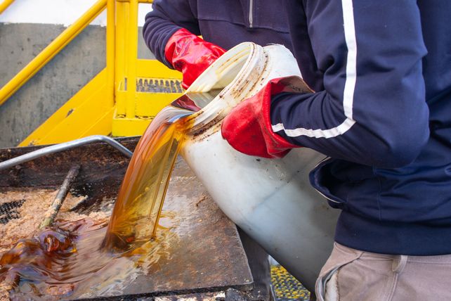El aceite vegetal producido durante las Colectividades se gestionó para su transformación en biodiesel.