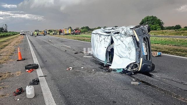 Siniestro fatal en la autopista Santa Fe-Rosario.&nbsp;