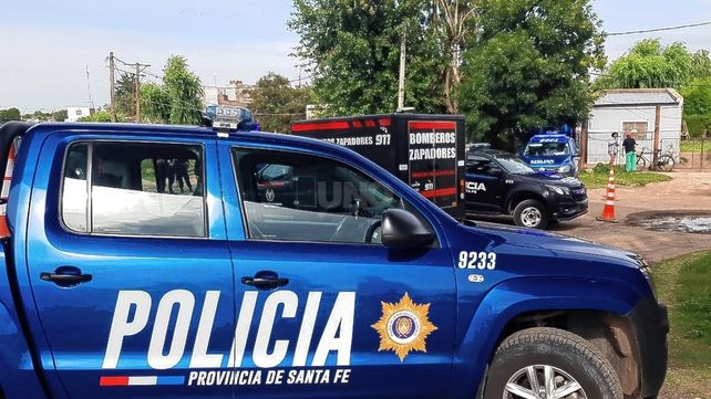 El lugar donde estaba el cadáver en Villa Oculta.