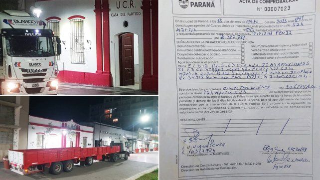 La maniobra indebida frente a la UCR fue este domingo a la noche. La ocupación no autorizada del espacio público puso en riesgo la integridad de transeúntes