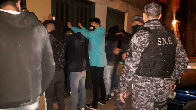 OPERATIVO. &nbsp;Los asistentes a la fiesta