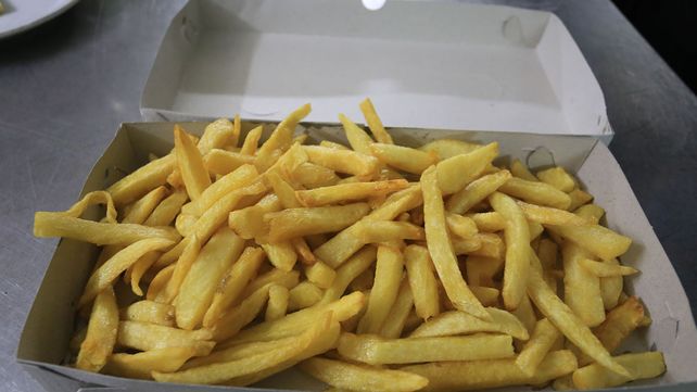 La caja de papas