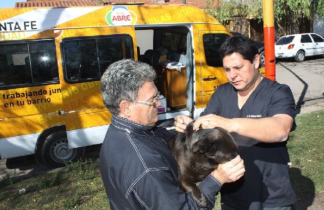 La oficina móvil del Municipio incorpora vacunación antirrábica
