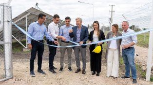 En Sauce Pinto se inauguró el primer parque solar de Enersa.&nbsp;