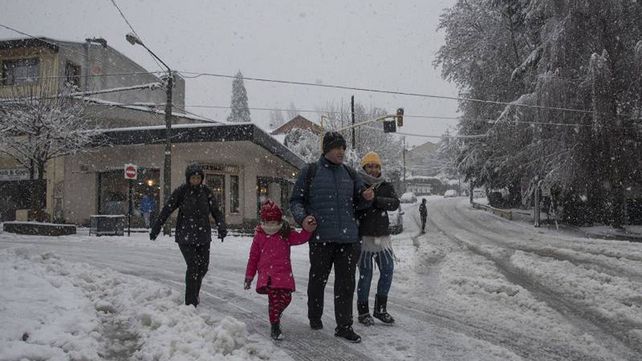Intensas nevadas en los principales destinos turísticos de la Patagonia