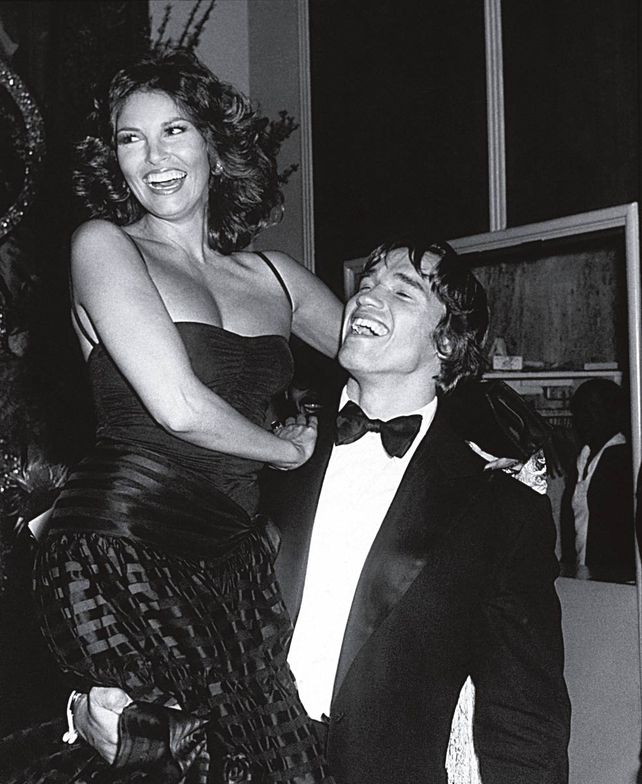 Con Arnold Scharzenegger.