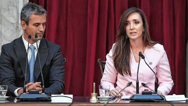 Martín Menem y Victoria Villarruel