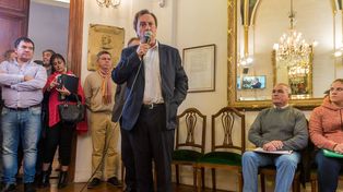 El intendente en la sesión del HCD.&nbsp;