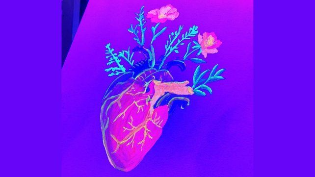 Corazón fluo