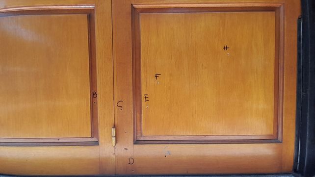 La casa de Ocampo al 200 que fue atacada este miércoles a la madrugada. 