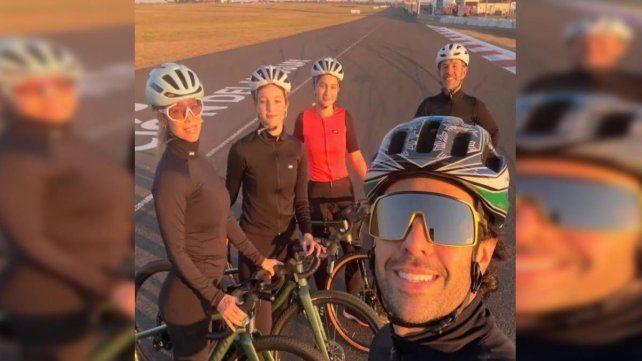 Nicole Neumann en Entre Ríos junto a sus hijos