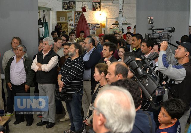 Masiva concurrencia. Periodistas