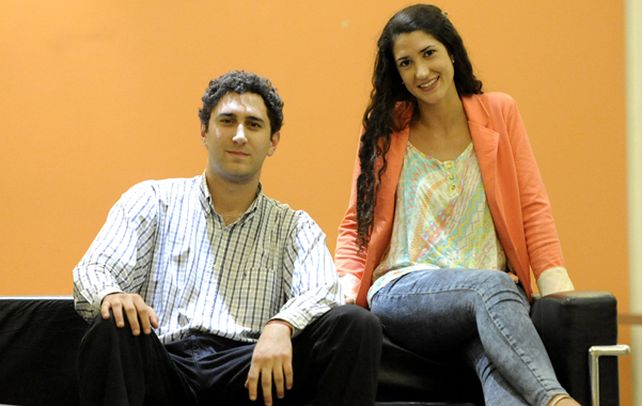 modelos. Esteban y Justina