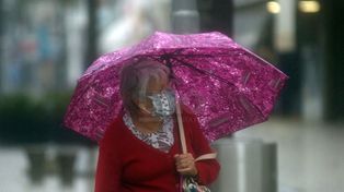 Después de tantos días llueve en la ciudad de Santa Fe