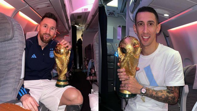 Lionel Messi y Ángel Di María