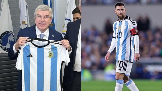 Bach se ilusiona con que Messi esté en París 2024