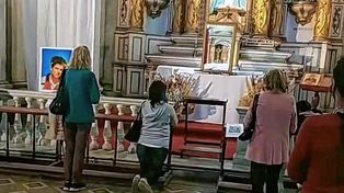 Catedral. La muestra itinerante y la reliquia del Ciber apóstol están en la Arquidiócesis de Paraná.