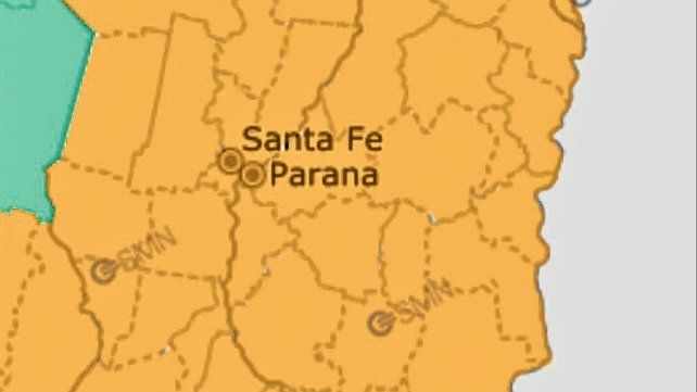 Alerta naranja y amarilla por tormentas en Entre Ríos