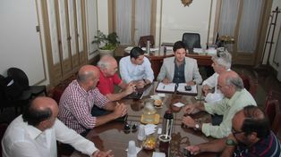 El ministro de Seguridad recibió a autoridades de Colón, Unión y Atlético de Rafaela