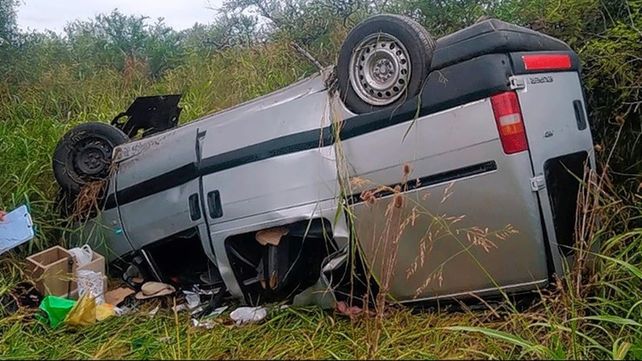Producto del accidente falleció una de las hijas