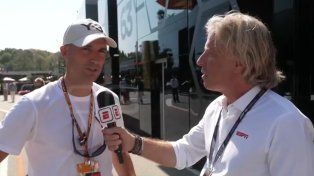 Scaloni apareció en el GP de Italia de Fórmula 1: Ahora estoy disfrutando