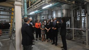 Recorrida. La planta de Keclon tendrá un plantel de 60 trabajadores.