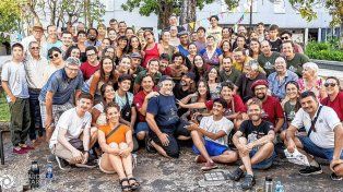 Integración. Músicos de distintas latitudes reunidos para compartir conocimientos y prácticas.