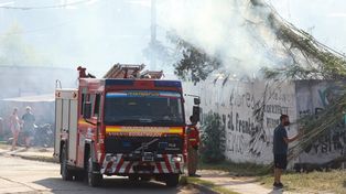 El incendio causó temor en Villa Huesito.&nbsp;