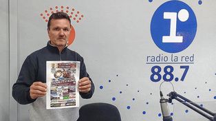 Walter Real, integrante del circuito La Kava de visita en los estudios de La Radio de UNO para brindar detalles del evento.