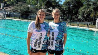 Candela Giordanino y Celeste Puñet brindarán una clínica de aguas abiertas.