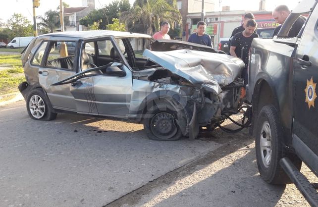 Así quedaron los autos protagonistas del siniestro.&nbsp;